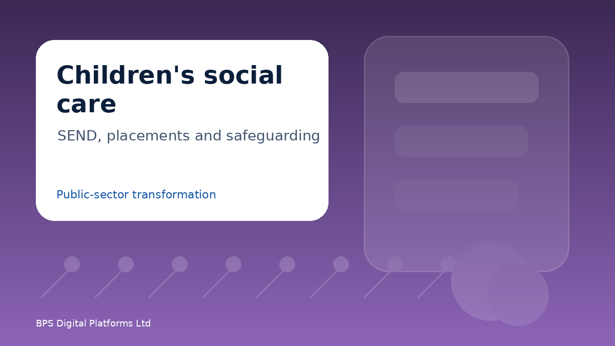 Children's social care transformation visual