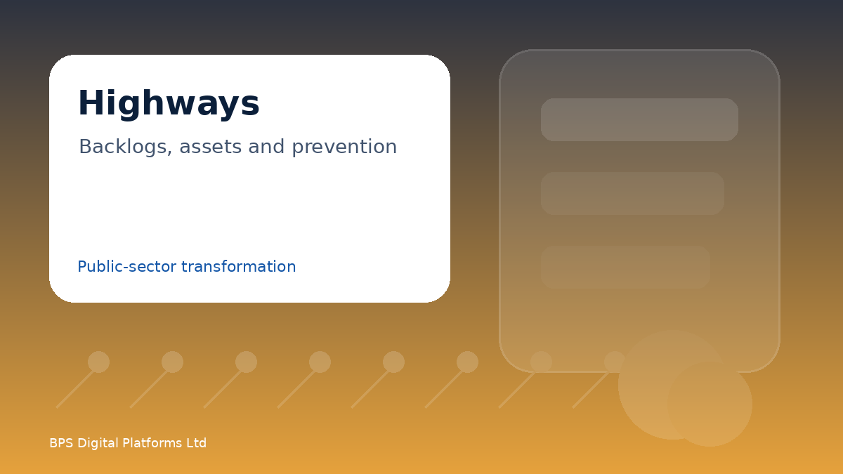 Highways transformation visual